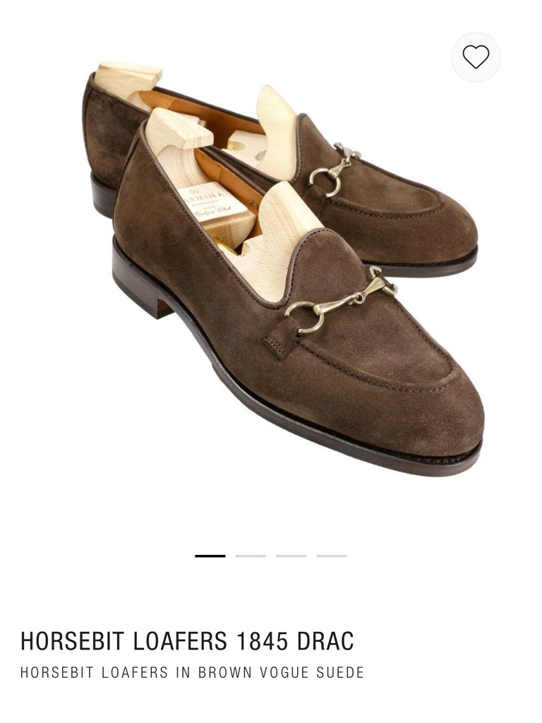 Carmina Men’s Brown Suede Bit Loafers